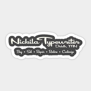 Nickila Typewriter Sticker